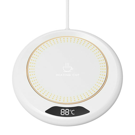 Coffee Mug Warmer USB Powered with 3 Temperature Settings 131°F 149°F 167°F, Desk Cup Warmer for Office and Home Office, White Elephant Gifts for Adults, Fun & Useful Desk Accessory