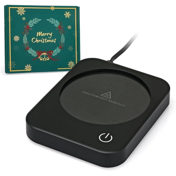 Coffee Mug Warmer for Desk with  Shut Off & 3-Temp Settings, Coffee Cup Warmer with  Safety Alert  Office Accessory,  for Coffee, , Milk