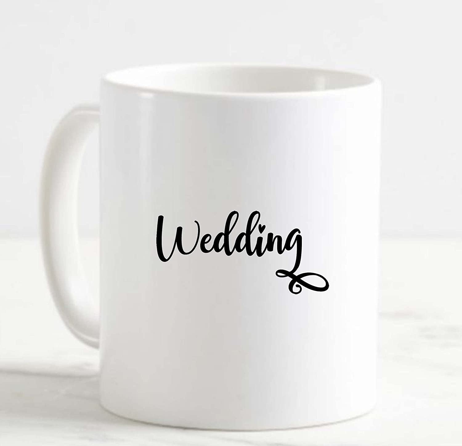 Coffee Mug Wedding Heart Love Couple Marriage Celebrate Happy White Cup ...