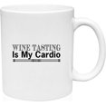 thumbnail image 1 of Coffee Mug Wine Tasting is my Cardio Drinking Alcohol White Coffee Mug Funny Gift Cup, 1 of 2