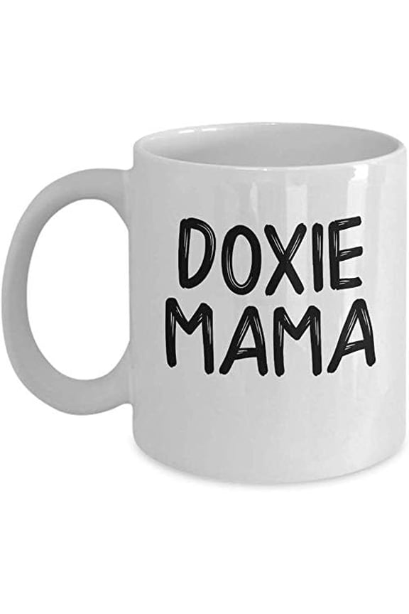 Coffee Mug for Best Gifts Doxie Mama Coffee Mug Cup (White) Funny Dachshund Weiner Dog Mom Accessories Merchandise Merch Decal Poster Sticker Shirt