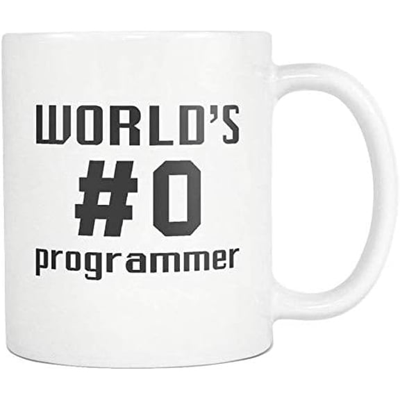 Coffee Mug for Best Gifts Funny Programmer Gift Worlds Number 0 Programmer Mug