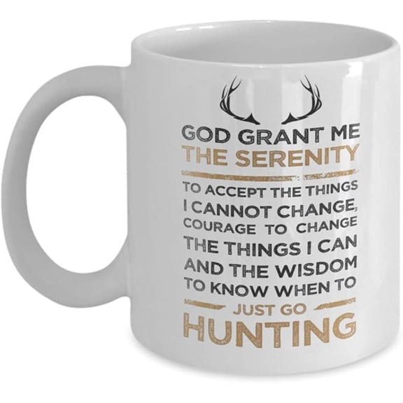 Coffee Mug for Best Gifts Hunting Serenity Coffee Mug Cup - Deer Buck Hunter Hunting Coffee Mug Gift for Dad - Hunting Cup Merchandise Accessories