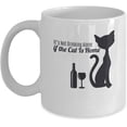 thumbnail image 1 of Coffee Mug for Best Gifts It's Not Drinking Alone If The Cat is Home Coffee Mug Cup (White) Funny Gift for Cat Lover Owner Merchandise Sticker Shirt, 1 of 4