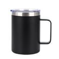 thumbnail image 1 of Coffee Mugs 304 Stainless Steel Coffee Mug With Lid Thermal Insulation Outdoor Portable Comfortable Handle Heat And Cold Available, 1 of 7