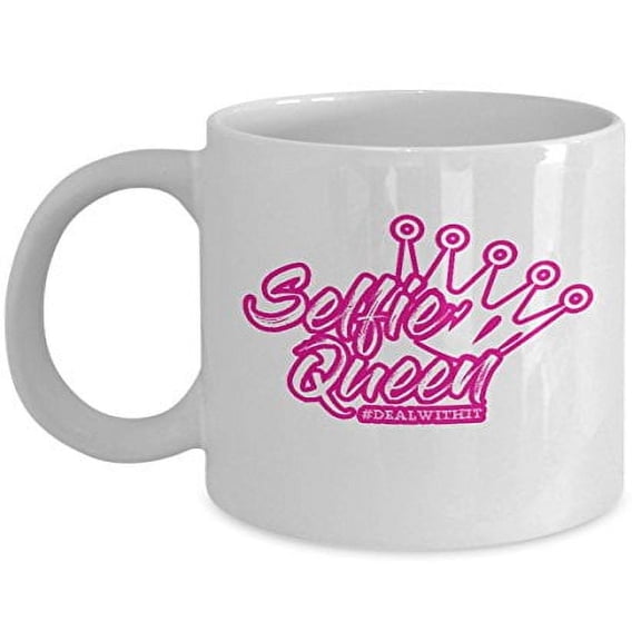 Queen 11 oz Coffee Mug - Camera Selfie Gift White Ceramic