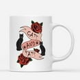 thumbnail image 1 of Coffee Mugs Cats And Tats Classic Ribbon Black Cats Dad Mom Gifts for Tattoo Artist, Tatoos Lover and Tattooist Coffee Lovers 11oz 15oz White Mug Christmas Gift, 1 of 1