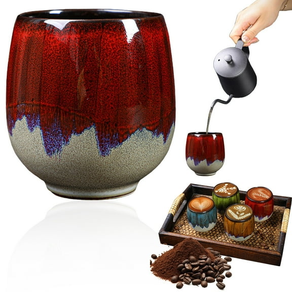 Coffee Mugs, Ceramic Coffee Mugs for Man, Woman, Dad, Mom, Modern Coffee Cups for Latte/Cappuccino/Milk/Cocoa. Dishwasher&Microwave Safe, Reactive Glaze