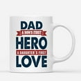 thumbnail image 1 of Coffee Mugs Dad A Son's First Hero Daughter's First Love Vintage Gifts from Daughter or Son Coffee Lovers 11oz 15oz White Mug Christmas Gift, 1 of 7