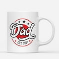 thumbnail image 1 of Coffee Mugs Dad Est 2021 Promoted Celebrate for New Daddy, Husband Gifts from Wife Coffee Lovers 11oz 15oz White Mug Christmas Gift, 1 of 7