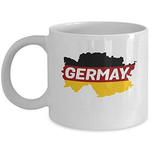 Germany 11 oz Coffee Mug - German Gift Ideas White Ceramic
