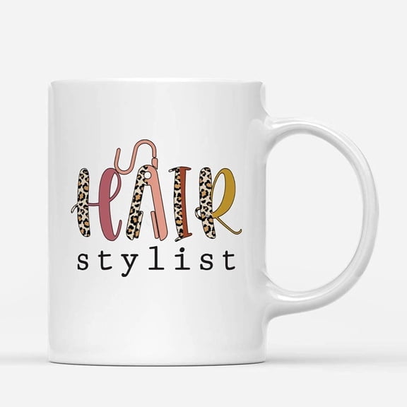Coffee Mugs Hair Stylist Gifts for Stylists or Hairdresser Women Men, Hair Dresser Coffee Lovers 11oz 15oz White Mug Christmas Gift
