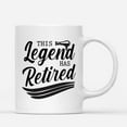 thumbnail image 1 of Coffee Mugs Legend Has Retired Funny Retirement Gifts for Barber, Hairdresser or Hair Stylist Coffee Lovers 11oz 15oz White Mug Christmas Gift, 1 of 7