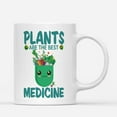thumbnail image 1 of Coffee Mugs Plants Are The Best Medicine Cute Vegetables Vegan Gifts for Vegetarian, Animal Lovers Coffee Lovers 11oz 15oz White Mug Christmas Gift, 1 of 7