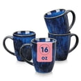 thumbnail image 1 of Coffee Mugs Set of 4, 16oz Coffee Cups Set with Handle, Ceramic Tea Mugs for Kitchen, Latte Mugs for Coffee,Cocoa, Tea，Blue, 1 of 8