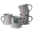 thumbnail image 1 of ALOFMO 16oz Ceramic Coffee Mugs Set of 4, Coffee Cups with Handles, Tea Cups, Cappuccino Cup, Latte Cup, Microwave cups for Home Office, Dusty Blue, 1 of 11