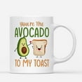 thumbnail image 1 of Coffee Mugs You're The Avocado To My Toast Cute Foodie Couple Fruit Valentine Gifts Birthday Thanksgiving Ceramic Tea Cup 11oz 15oz Christmas Mug, 1 of 1
