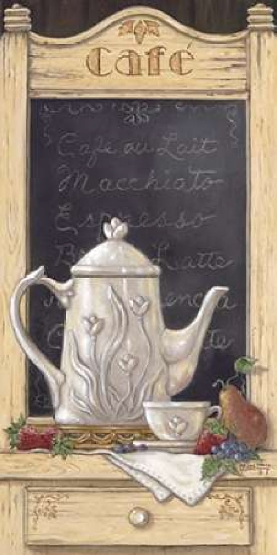 Coffee N Fruit I Canvas Art - Janet Kruskamp (10 x 20)