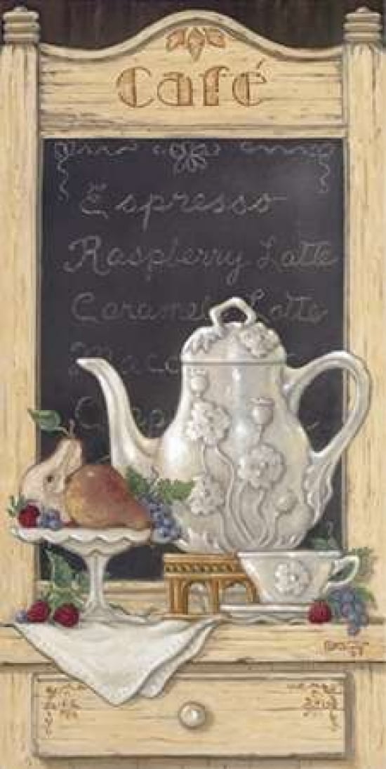 Coffee N Fruit II Canvas Art - Janet Kruskamp (24 x 48)