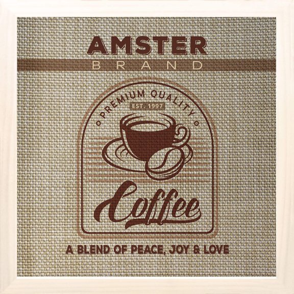 Coffee Name Brand | Personalized Kitchen Print, Wall Decor