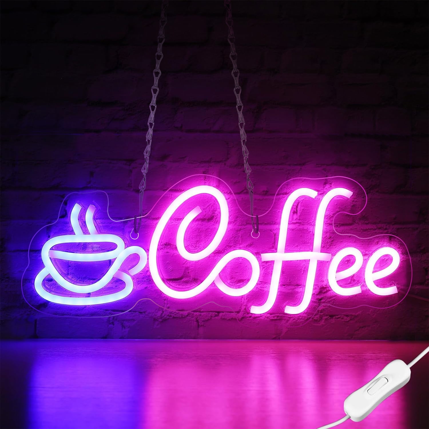 Coffee Neon Signs for Wall Decor 15.7