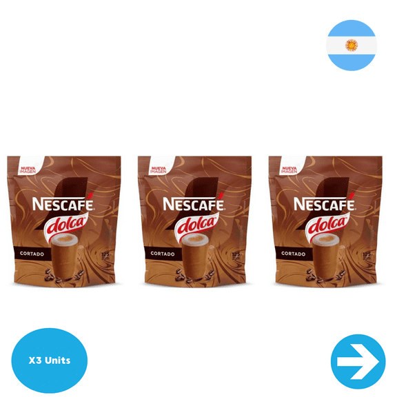 Coffee Nescaf Dolca Cortado 125gr X3 Units