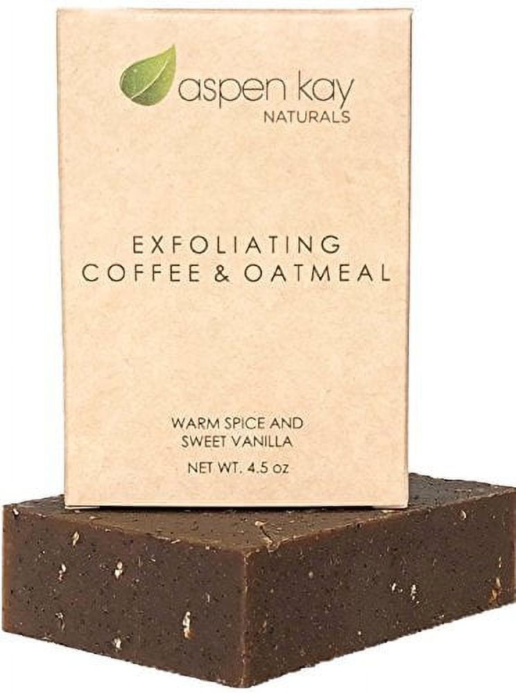 Coffee & Oatmeal Exfoliating Soap, Natural and Organic Soap. With Organic Skin Loving Oil. A Wonderful Exfoliating Body Soap, For Men & Women. GMO Free. 4 oz Bar.? (Coffee Soap 1 Pack)