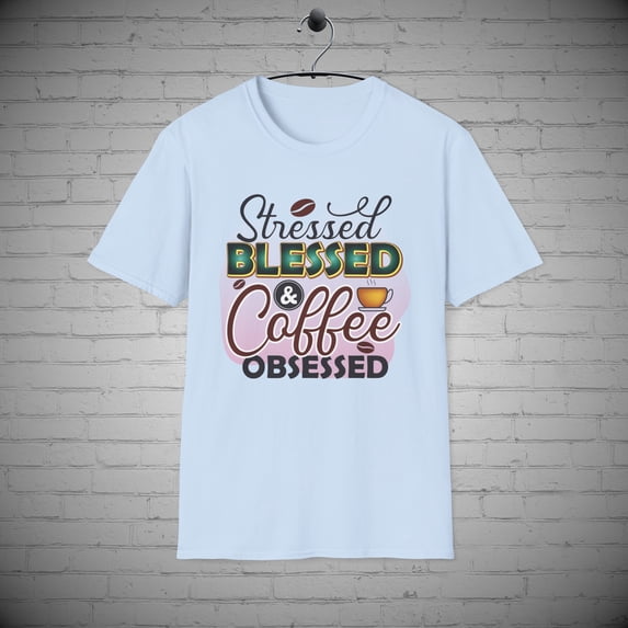 Coffee Obsessed T-Shirt, Caffeine Lover tee, Java Coffee Lovers Gift
