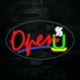thumbnail image 1 of Coffee Open LED Neon Sign 28"L x 16"H #34259, 1 of 3