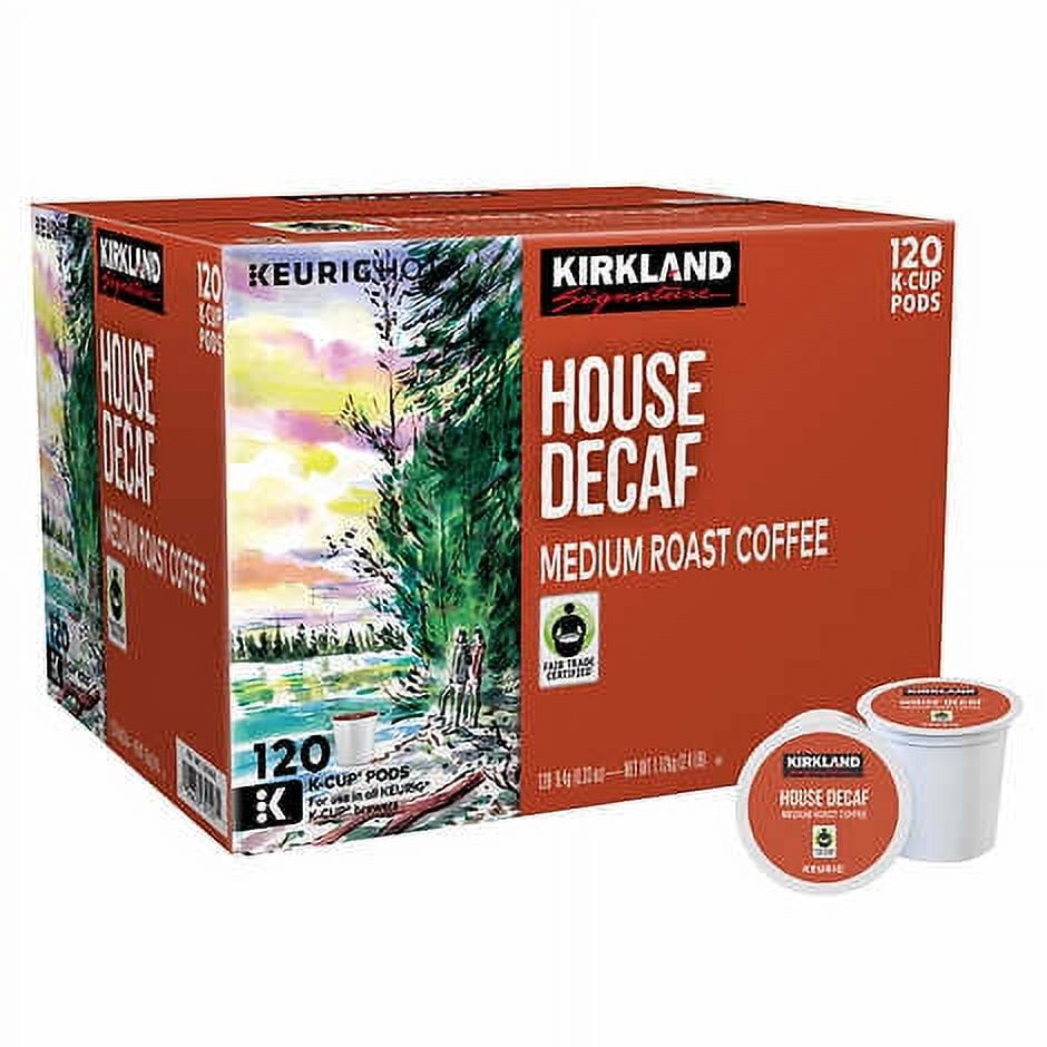 Coffee Organic House Decaf Recyclable K-Cup Pod, 120-count