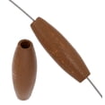 thumbnail image 1 of Coffee Oval Wood Bead 20 x 6mm, 1 of 2