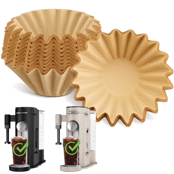 Disposable Coffee Paper Filters for Ninja Pod & Grounds Specialty Single-Serve Coffee Maker, 100 Pcs Coffee Filter Compatible with Ninja PB051 PB041 Coffee Maker