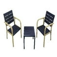 thumbnail image 1 of American Outdoor 3-Piece Coffee Patio Set with Chairs and Table for Garden, 1 of 1