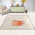 thumbnail image 1 of Coffee Pattern 63''x48'' Plush Memory Foam Bath Mat, Soft, Absorbent, Non Slip, Durable, 1 of 7