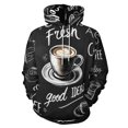 thumbnail image 1 of Coffee Pattern Men's Women New Sweatshirt Hoodie Men's Plus Size Sweatshirt Hooded Sweatshirt 3d Printed Street Men's Cloth, 1 of 6