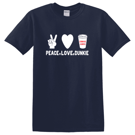 Coffee Peace Love Dunkie Graphic T-Shirt