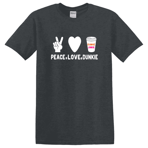 Coffee Peace Love Dunkie Graphic T-Shirt