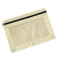 thumbnail image 1 of Coffee Pencil Case with Transparent Window for Binder Storage, Oxford Cloth Transparent Window Binder Pencil Pouch, Window Pen Case, Zipper Closure Multi-Functional as Pencil Case or Cosmetic Bag, 1 of 2