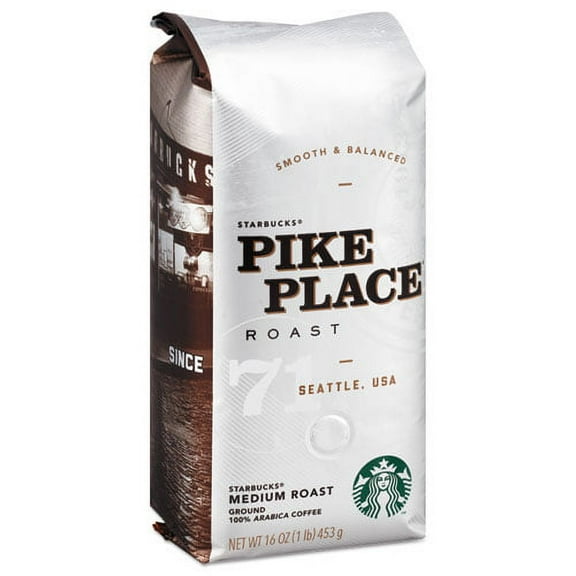 Coffee, Pike Place, Ground, 1lb Bag | Bundle of 10 Each