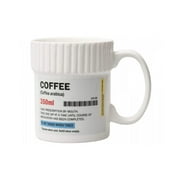 Gift Republic Coffee Pill Pot Mug   Funny Novelty Ceramic Coffee Mug, Prescription Bottle Design, 11.8 fl oz, Microwave & Dishwasher Safe