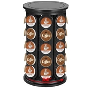 Coffee Pod Carousel Organizer, Compatible with Keurig K Cup 40 Pods, 360  Rotating Coffee Pod Holder, Plastic Capsule Rack with Non-Slip Foam Base, Easy Assembly, Quick Access