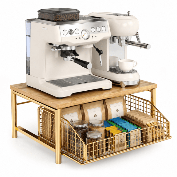 Coffee Pod Drawer Counter Bar Organizer For Home Kitchen