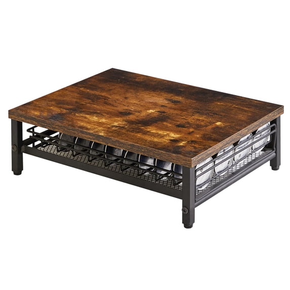 Coffee Pod Drawer Holder Rustic Brown 40 Pods Nespresso Compatible Home Kitchen Counter Organizer