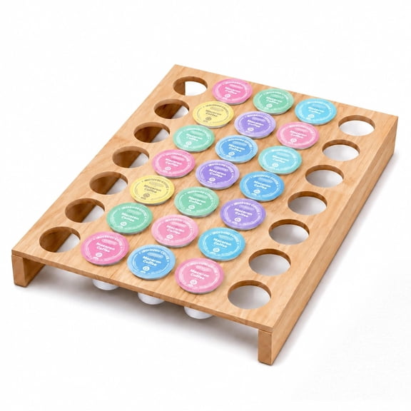 Coffee Pod Drawer Organizer, 15.4 11.6 2.0 Inch, 35 Capacity K Cup Holder for Kitchen Drawer, Coffee Capsule Storage Tray Keeps Pods Off Counter for Home Coffee Station, Apartment