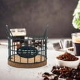 thumbnail image 1 of Coffee Pod Holder for Counter, K Cup Holders Coffee Pods Storage Organizer,Large Capacity Coffee Bar Basket with Wooden Base for Kitchen Office Desktop, 1 of 6