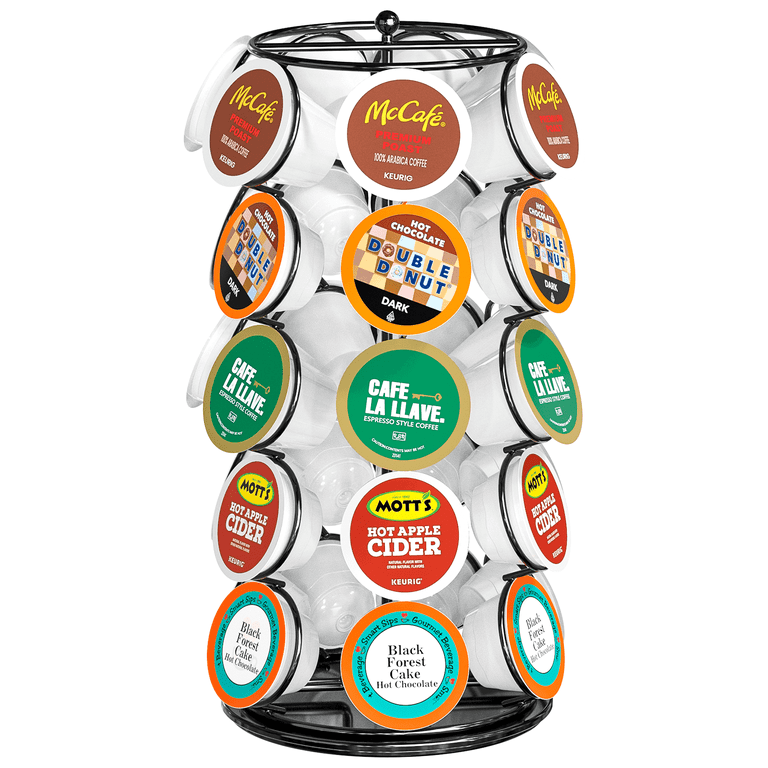K Cup Coffee Pod Holder, 35 Pod Capacity, 360-Degree Rotating