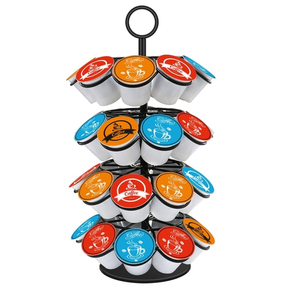 Eastsign Metal 4-Tier Rotating K-Cup Carousel, 36-Pod Capacity Coffee Holder