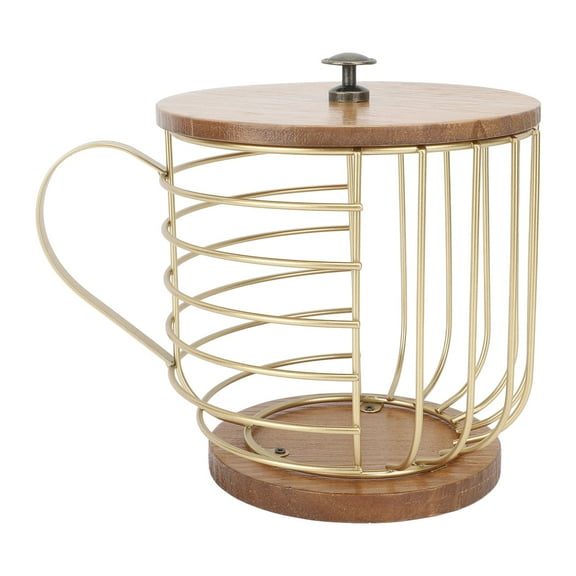 Coffee Pod Holder, Large Capacity, Wooden Base, Space Saving Organizer For Home  Coffee Bar