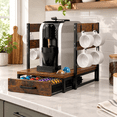 Rustic Mug Rack Coffee Pod Holder, Rustic Brown, For 56-Count Vertuo Capsules - Walmart.com
