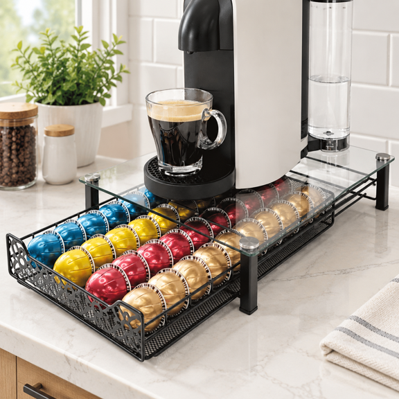 Coffee Pod Kitchen Organizer Storage Holder Pod Drawer Pods Holder
